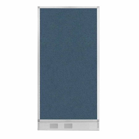 Versare Hush Panel Configurable Cubicle Partition 3' x 6' Caribbean Fabric W/ Cable Channel 1812563